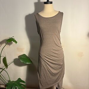 Leith Bodycon Sleeveless Dress Grey Size Medium